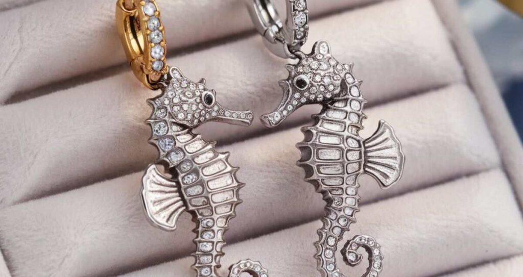 Features of Fine Jewelry Crystal Seahorse Earrings